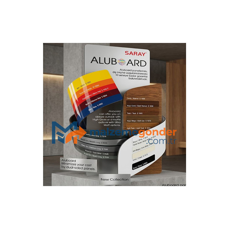 ALUBOARD (SARAY) KOMPOZİT LEVHA 0.25 KALINLIK
