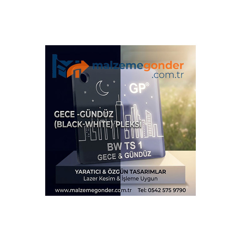 GECE/GÜNDÜZ (BLACK-WHITE) DÖKME PLEKSİLER