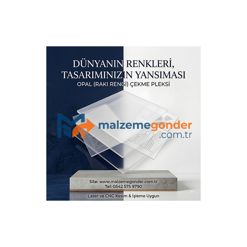 OPAL/RAKI/BUZLU ÇEKME PLEKSİ - 150CM *300CM