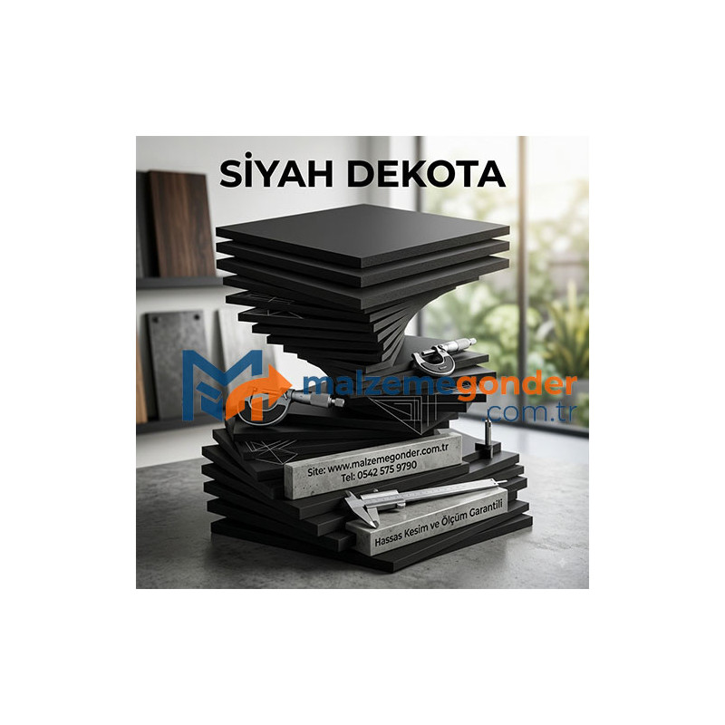 SİYAH DEKOTA (FOREKS) LEVHA - 156 CM * 305 CM