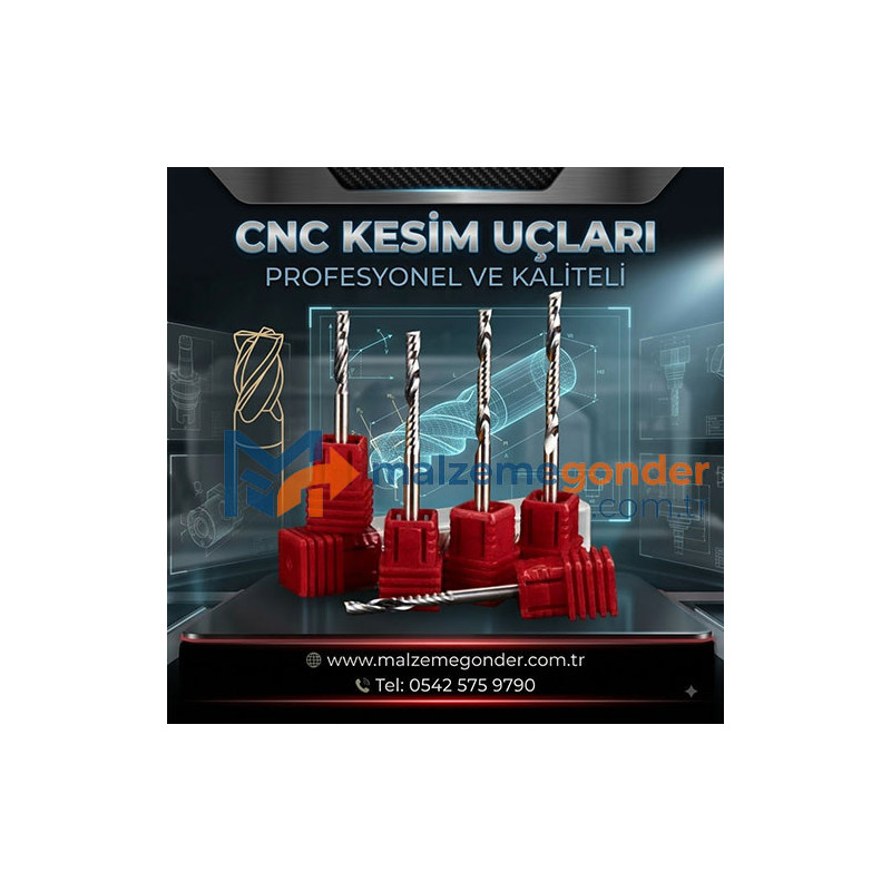 DÜZ - CNC ALÜMİNYUM KESİM UÇLARI