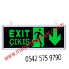 KAPI AŞAĞI YÖN - ÇİFT YÖNLÜ IŞIKLI EXIT ÇIKIŞ LEVHASI - EXIT 1