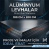 ALÜMİNYUM LEVHA - 100 CM X 200 CM