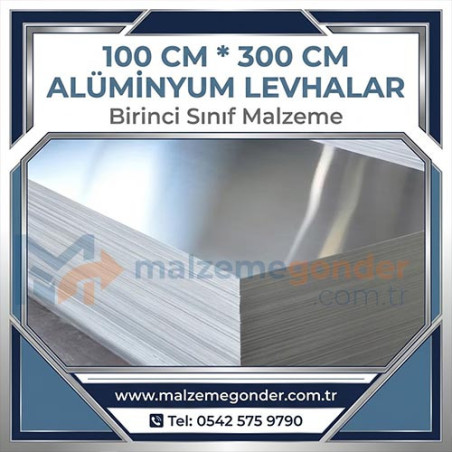 ALÜMİNYUM LEVHA - 100 CM X 300 CM
