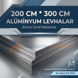 ALÜMİNYUM LEVHA - 200 CM X 300 CM