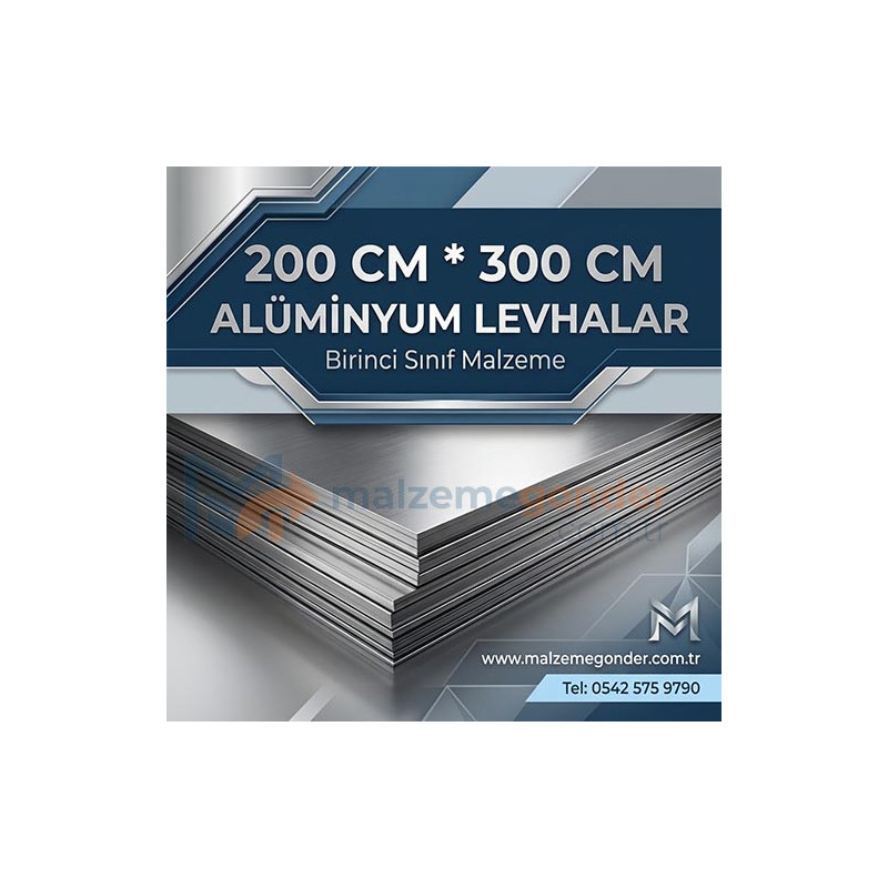 ALÜMİNYUM LEVHA - 200 CM X 300 CM