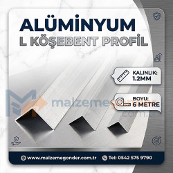 PRES (HAM) L KÖŞEBENT ALÜMİNYUM 1.2MM KALINLIK