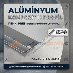 HAM (PRES) KOMPOZİT H PROFİL (ALÜMİNYUM)