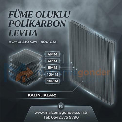 FÜME OLUKLU POLİKRBON - 2 DUVAR
