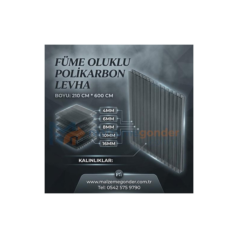 FÜME OLUKLU POLİKRBON - 2 DUVAR