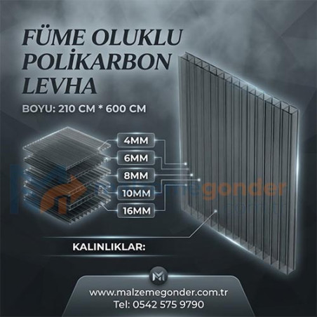 FÜME OLUKLU POLİKRBON - 2 DUVAR