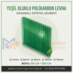 YEŞİL OLUKLU POLİKRBON - 2 DUVAR