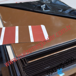 En Ucuz 3MM KAHVERENGİ - RAL 8014 - 150x320 ALBOND MARKA CEPHE KOMPOZİT LEVHA - 2. kalite kompozit