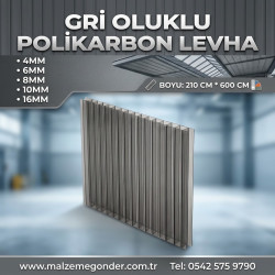 GRİ OLUKLU POLİKRBON - 2 DUVAR