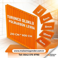 TURUNCU OLUKLU POLİKRBON - 2 DUVAR