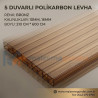 BRONZ - 5 DUVAR TİTAN OLUKLU POLİKRBON