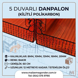 BAKIR - 5  DUVAR DANPALON (KİLİTLİ POLİKARBON)