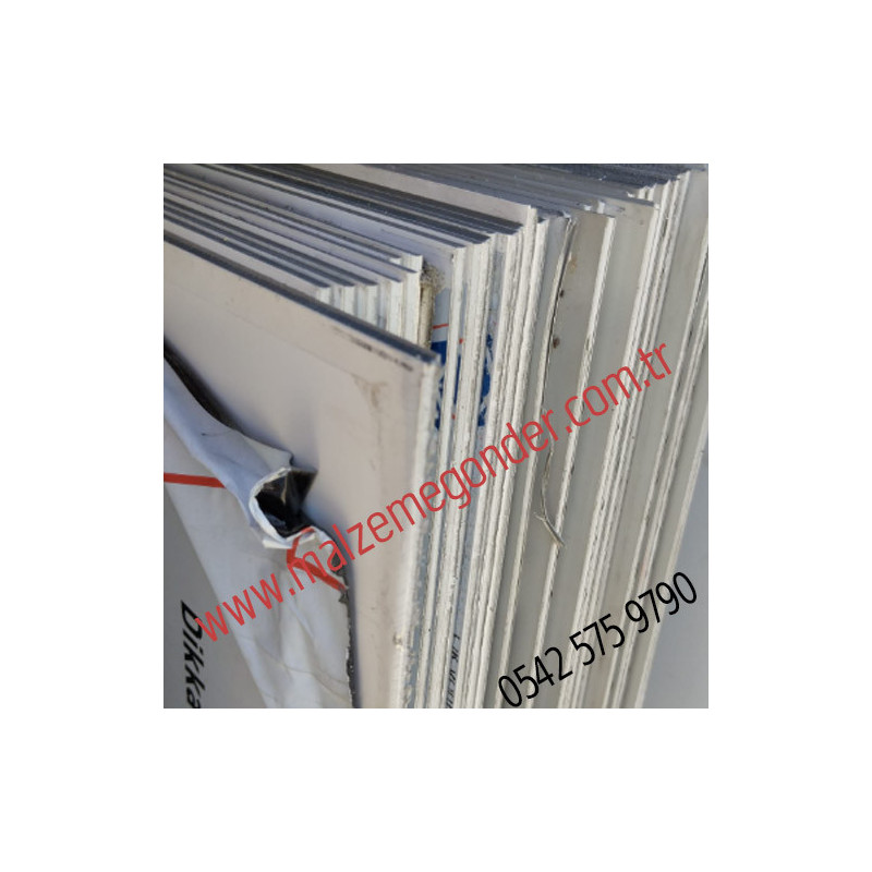 En Ucuz BEYAZ - 0.50MM - 125*320 CEPHE ALUTECH KOMPOZİT LEVHA- 2. kalite kompozit
