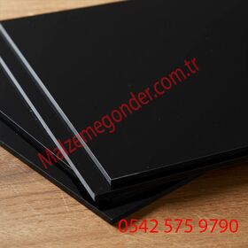 7.8 MM SİYAH ÇEKME PLEKSİ - 205*305