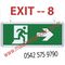 SAĞA KOŞAN ADAM - ÇİFT TARAFLI IŞIKLI EXIT ÇIKIŞ LEVHASI - EXIT 8